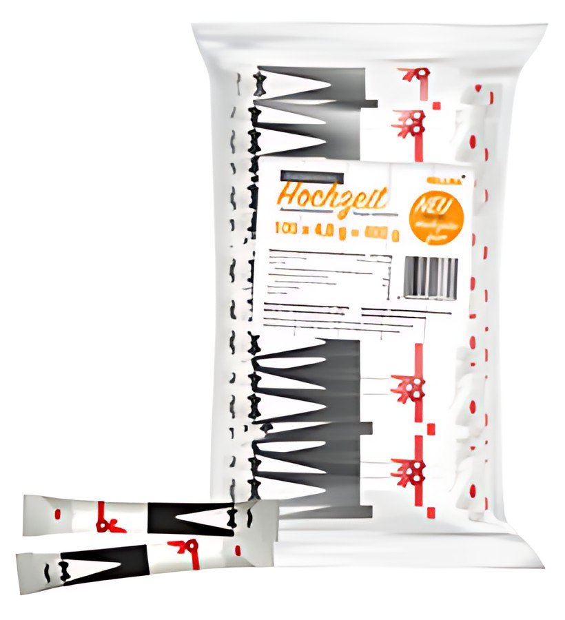 HELLMA Sticks de sucre "mariage", dans un sac en plastique