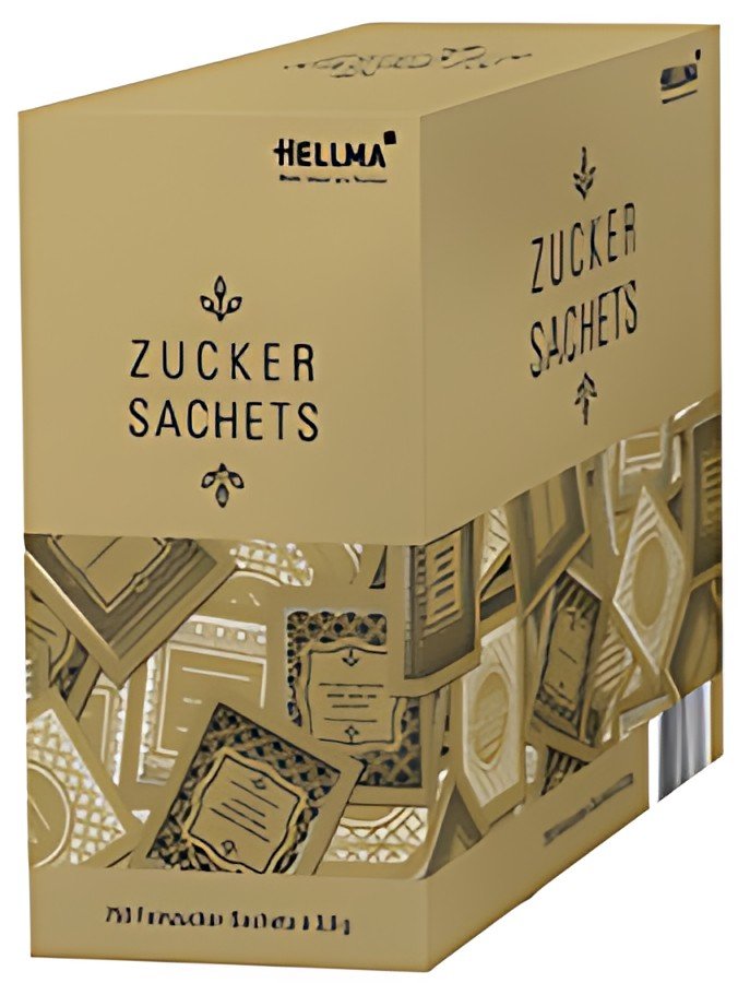 HELLMA GOLDLINE Sachets de sucre, dans un carton