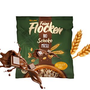 HELLMA Muesli au chocolat bio, en sachet portion de 25 g