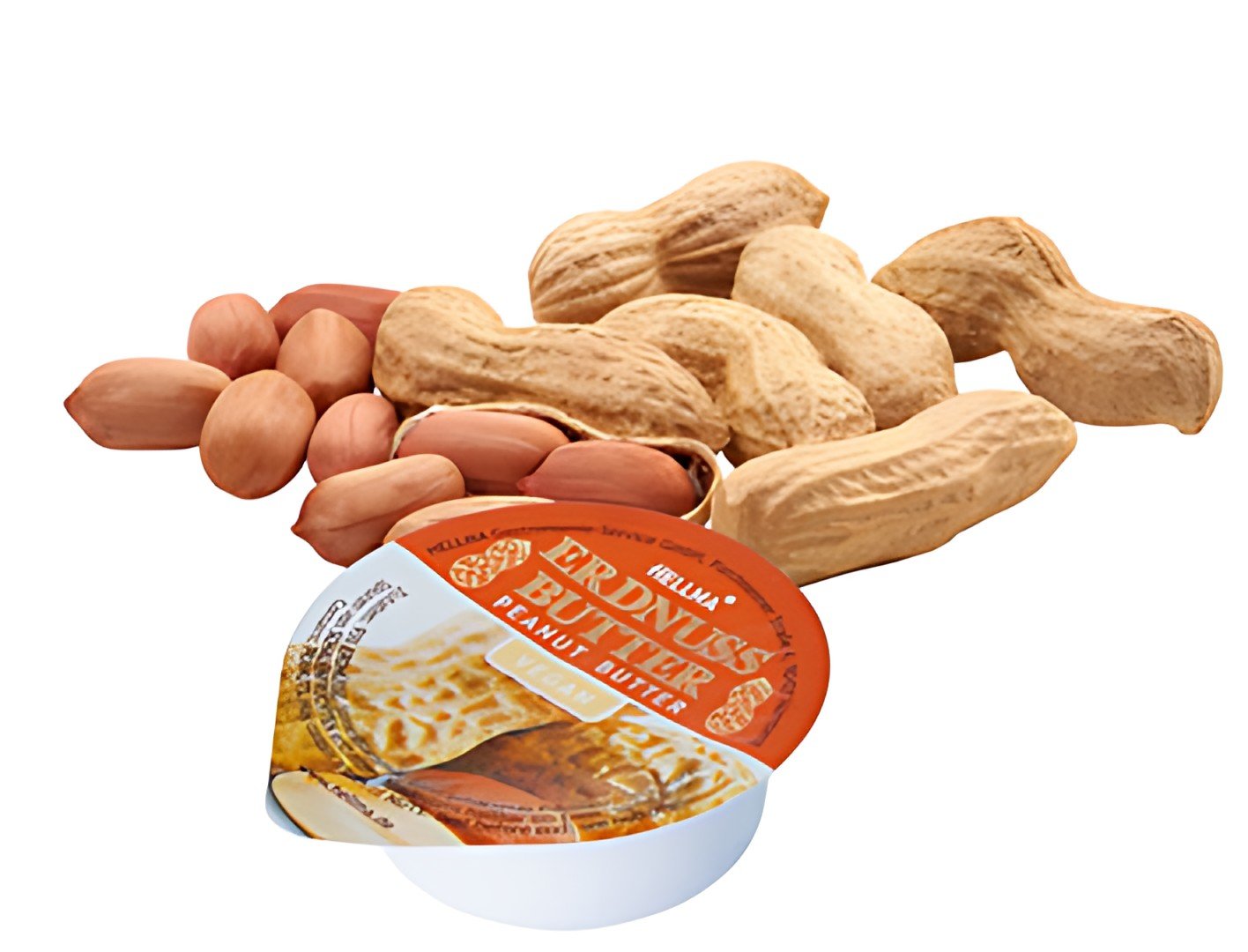HELLMA Beurre de cacahuète, 80 portions, dans un carton