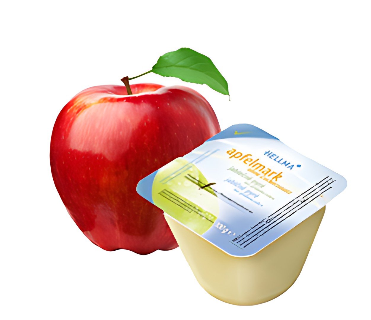 Purée de pommes HELLMA, 48 portions, en boîte