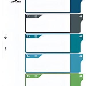 DURABLE Intercalaire en plastique, numérique, A4+