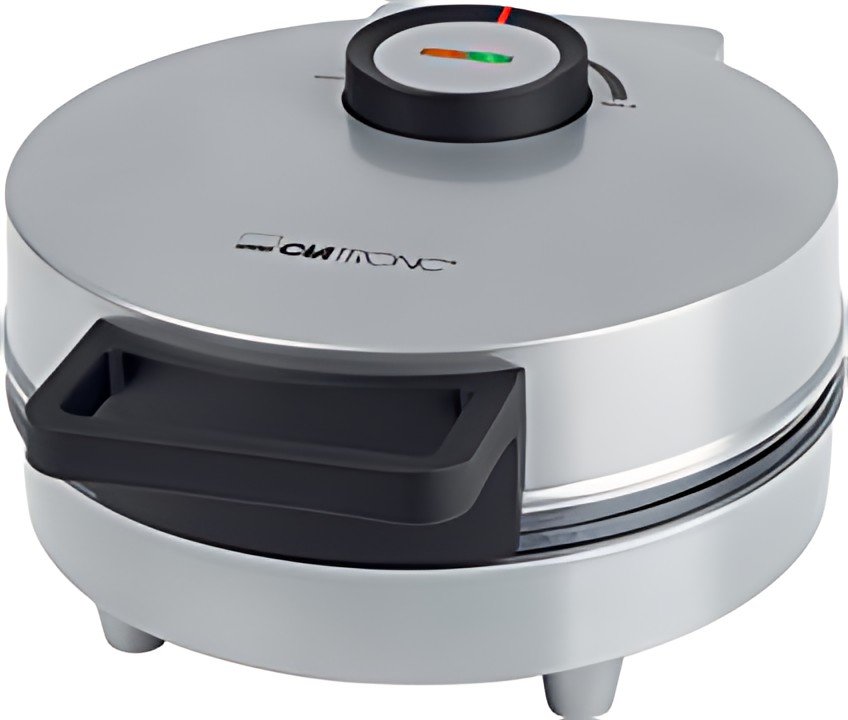 CLATRONIC Gaufrier à cornets de glace HA 3833, argent