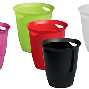 DURABLE Corbeille à papier TREND, 16 litres, rond, rouge