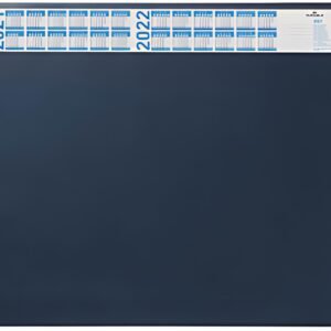 DURABLE Sous-main avec calendrier annuel, bleu foncé