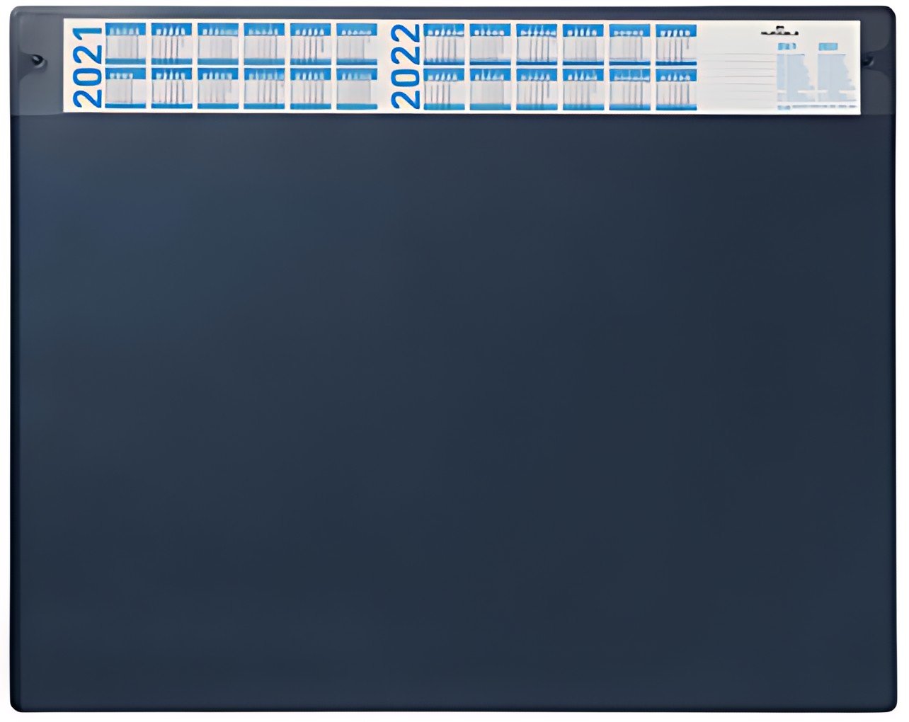 DURABLE Sous-main avec calendrier annuel, bleu foncé
