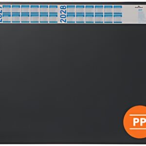 DURABLE Sous-main avec calendrier, PP, noir