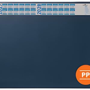 DURABLE Sous-main avec calendrier, PP, bleu foncé