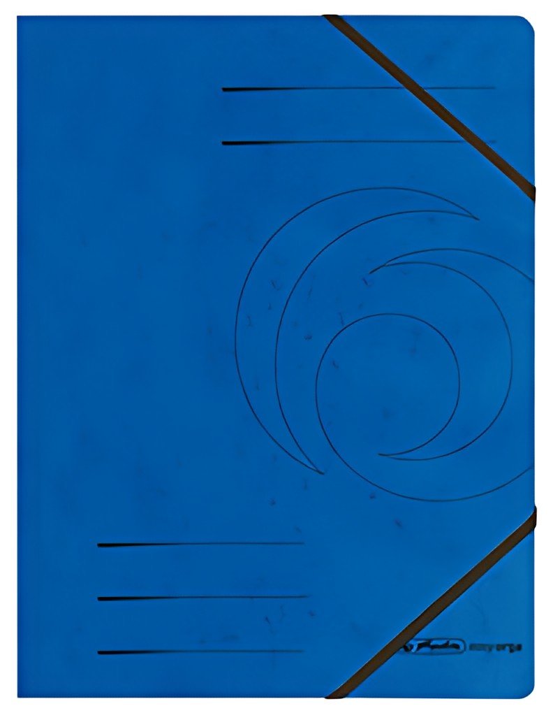 herlitz Chemise easyorga, A4, carton, bleu