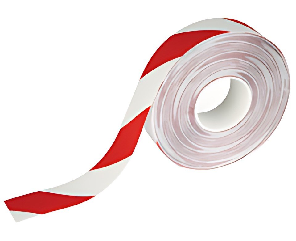 DURABLE Bande de marquage au sol DURALINE STRONG, rouge/blc