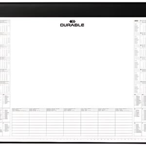 DURABLE Sous-main avec bloc de calendrier, noir