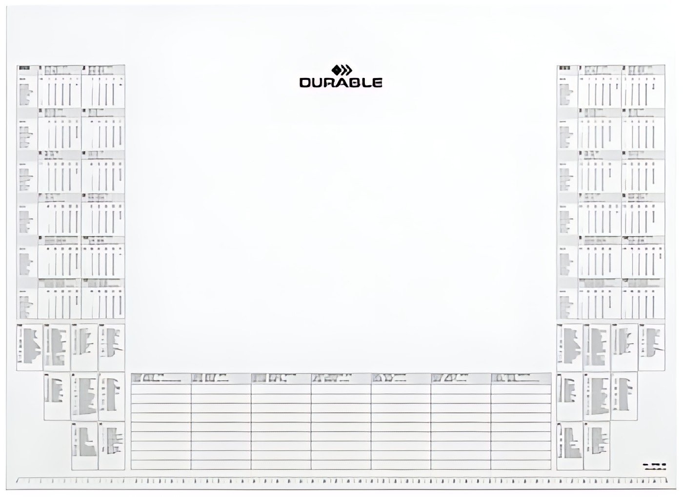 DURABLE Bloc de rechange pour sous-main avec calendrier