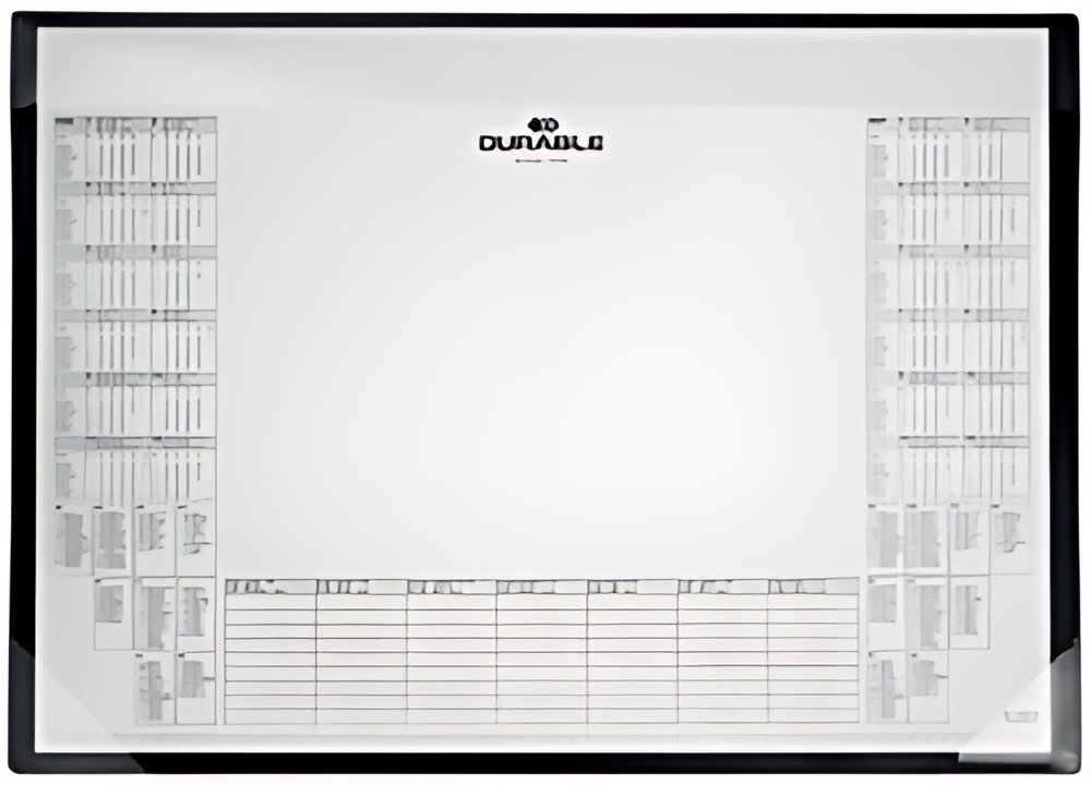 DURABLE Sous-main avec bloc calendrier, PP, noir