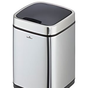 DURABLE Poubelle automatique "NO TOUCH", 12 litres, argent