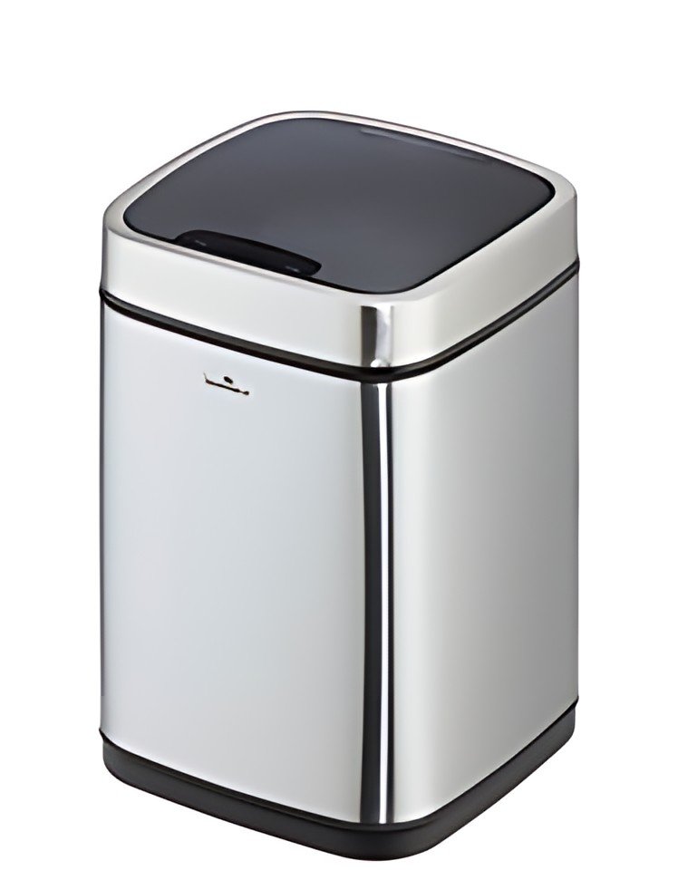 DURABLE Poubelle automatique "NO TOUCH", 35 litres, argent