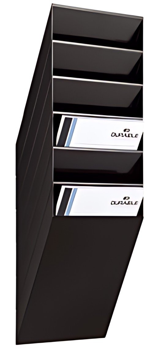 DURABLE Set porte-brochures mural "FLEXIBOXX 6", A4, noir