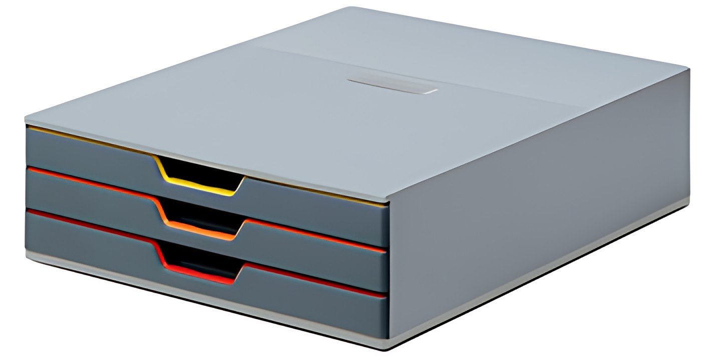 DURABLE Module de classement VARICOLOR 3, avec 3 tiroirs