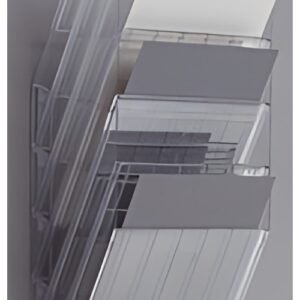 DURABLE Set porte-brochures mural "FLEXIBOXX 6", A4