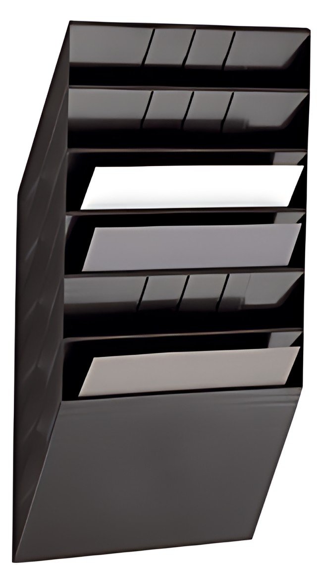 DURABLE Set porte-brochures mural "FLEXIBOXX 6", A4, noir