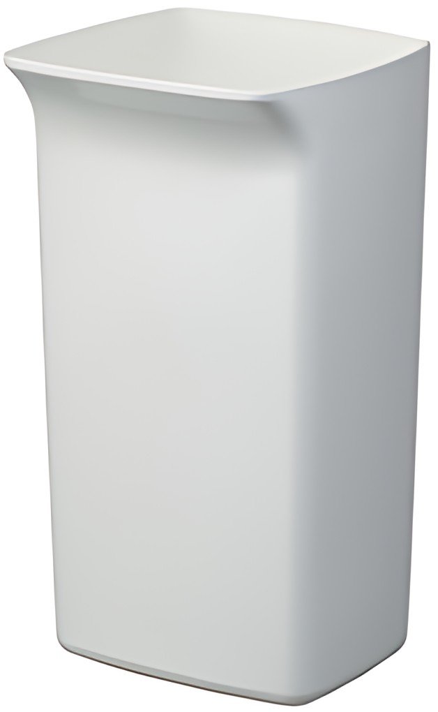 DURABLE Poubelle DURABIN SQUARE 40, forme carrée, blanc