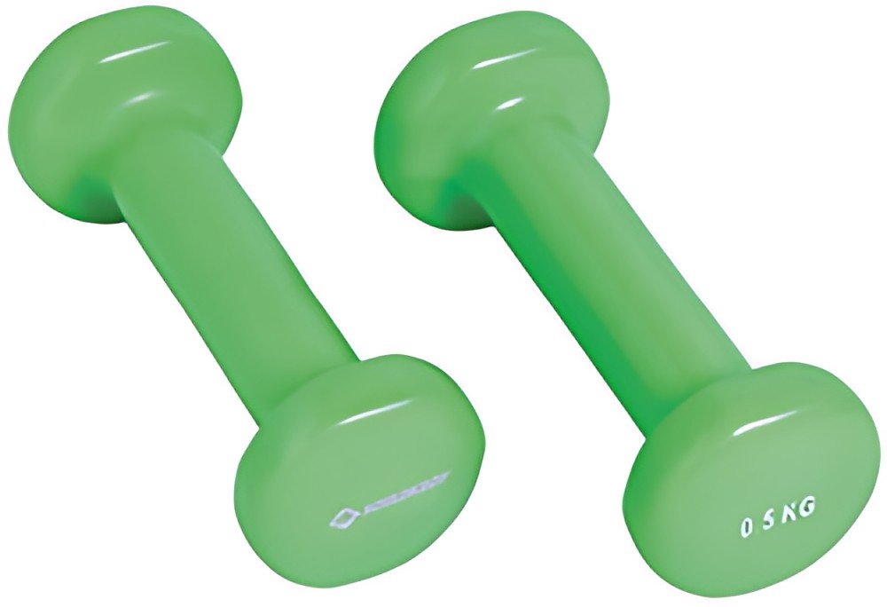 SCHILDKRÖT Haltères vinyle, set de 0,5 kg, vert