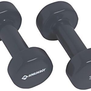 SCHILDKRÖT Haltères vinyle, set de 2,0 kg, anthracite