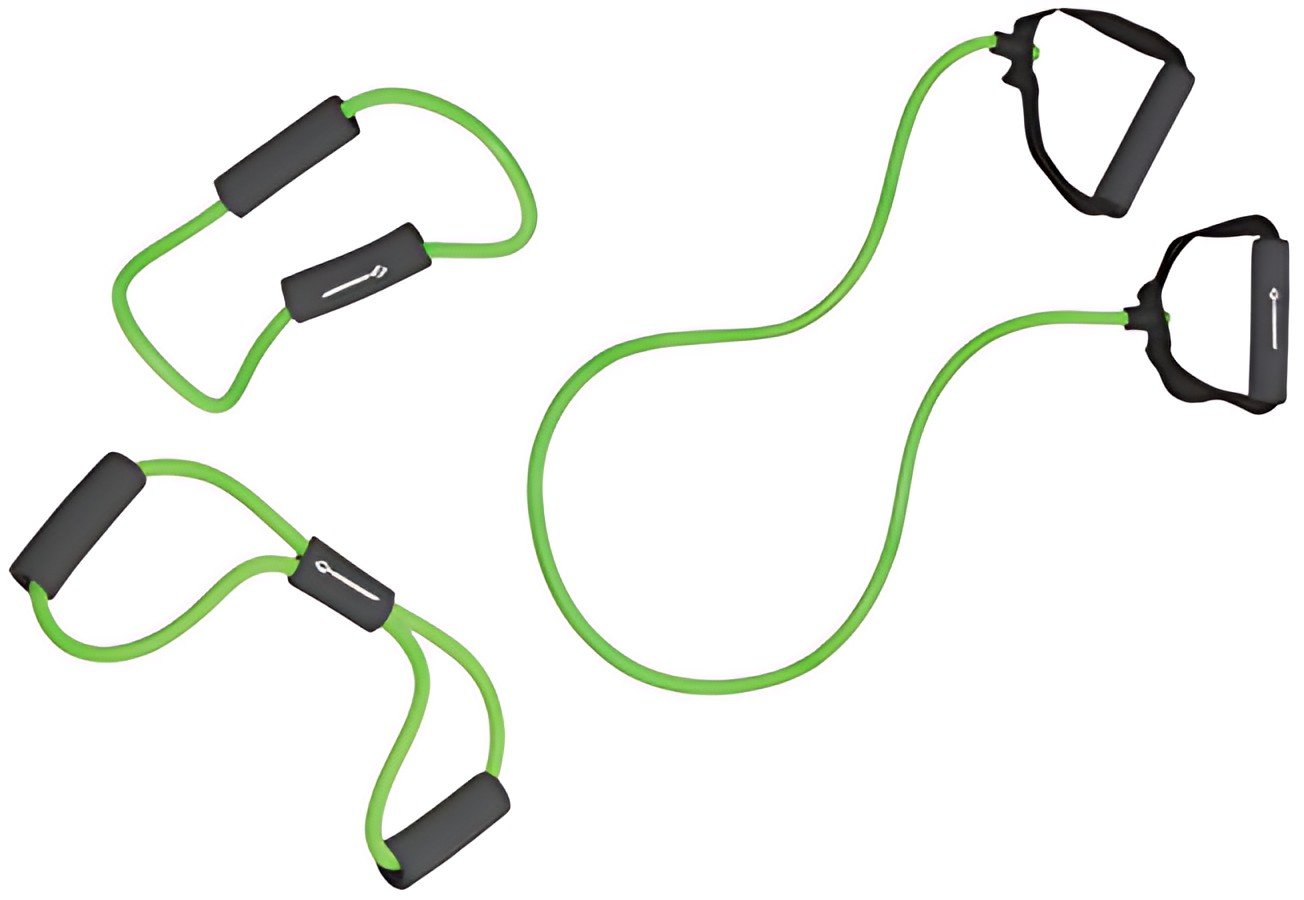SCHILDKRÖT Kit de cordons de résistance, 3 pièces, noir/vert