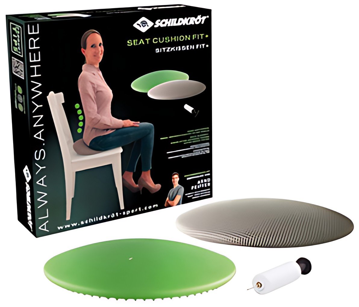 SCHILDKRÖT Coussin de soutien dorsal Seat Cushion Fit+, rond