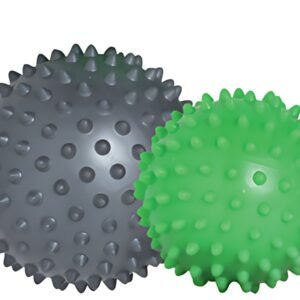 SCHILDKRÖT Set de balles de massage à picots, gris / vert