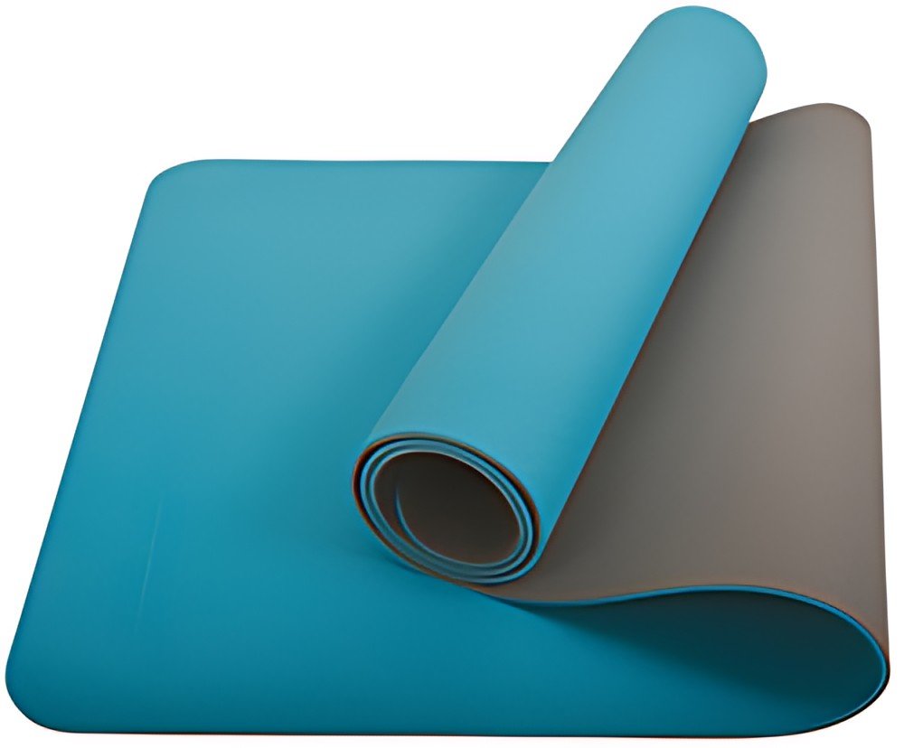 SCHILDKRÖT Tapis de yoga BICOLOR, 4 mm, pétrole/anthracite