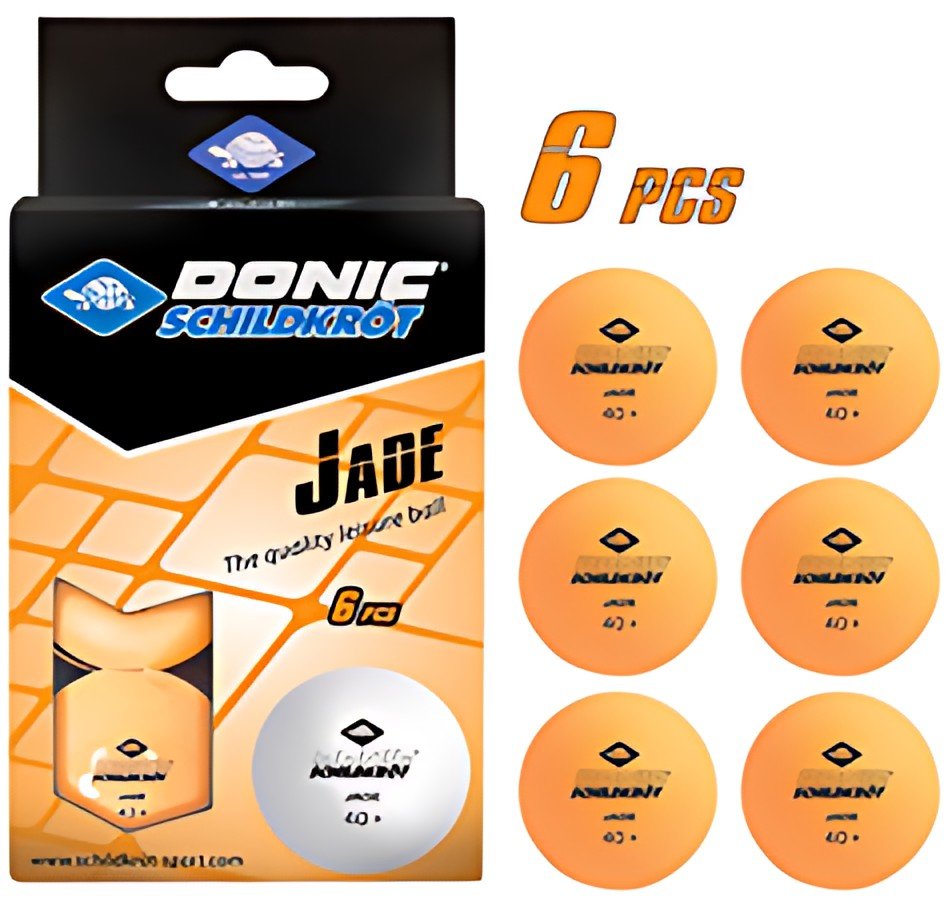 DONIC SCHILDKRÖT Balle de tennis de table Jade, boîte de 6