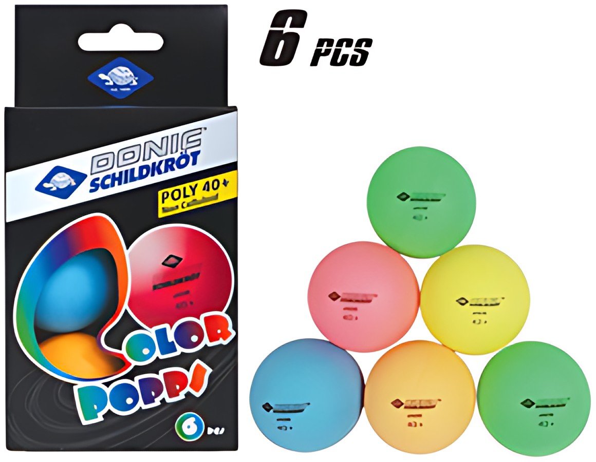 DONIC SCHILDKRÖT Balle de tennis de table "Color Popps"