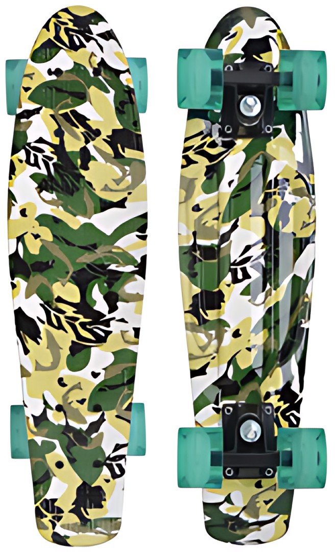 SCHILDKRÖT Skateboard rétro Free Spirit Camouflage