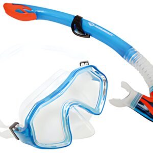 SCHILDKRÖT Set masque/tuba Junior "Barbados", 2 pièces, bleu