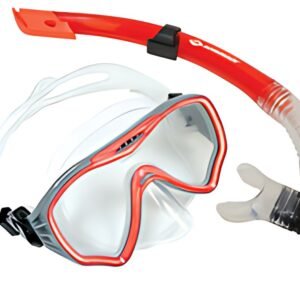 SCHILDKRÖT Set masque/tuba Junior "Fiji", 2 pièces, rouge