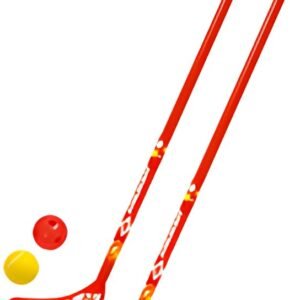 SCHILDKRÖT Set de fun hockey, 4 pièces, rouge / jaune
