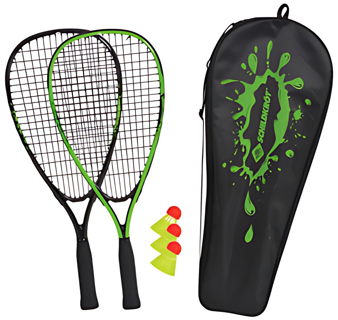 SCHILDKRÖT Set de speed badminton, noir / vert
