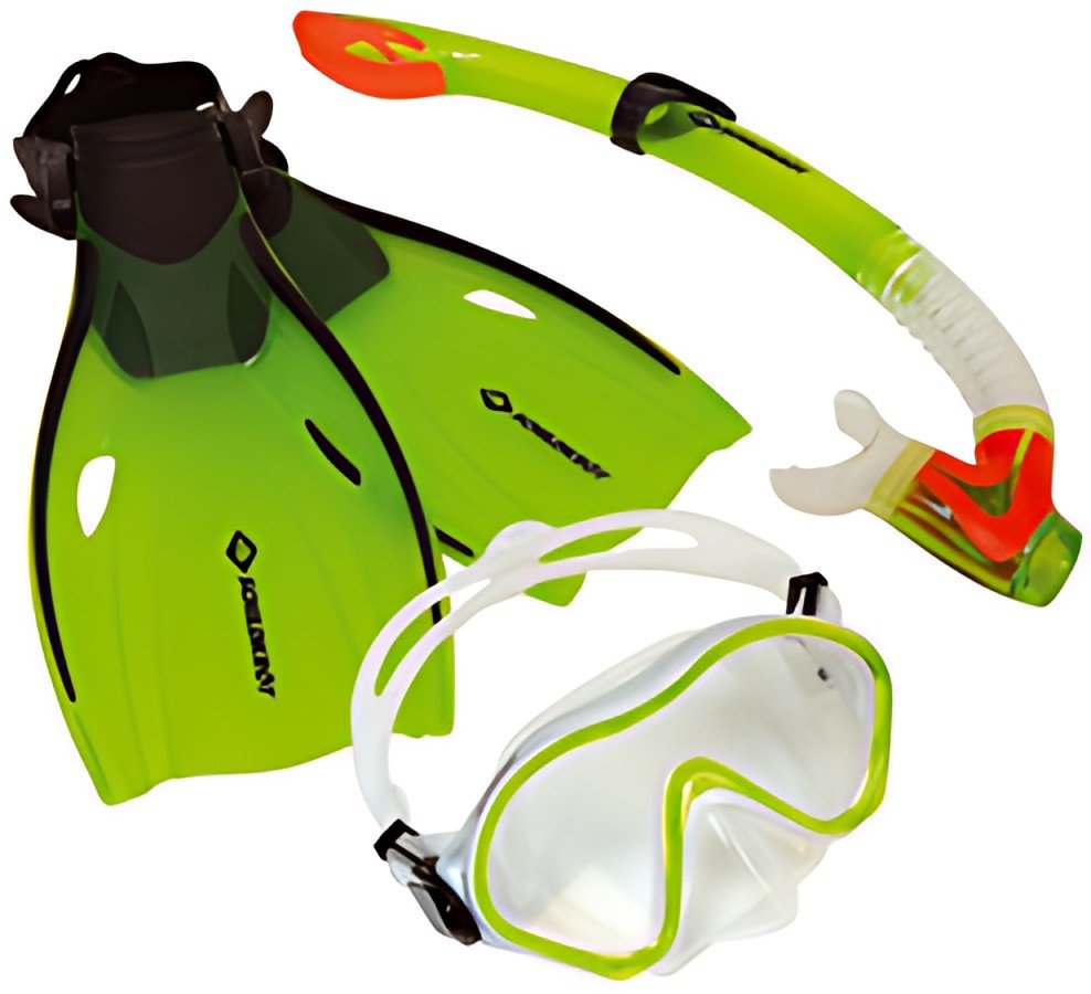 SCHILDKRÖT Kit de plongée Junior "Bermuda", taille: 33-38