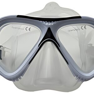 SCHILDKRÖT Masque de plongée pour adultes "Tupai", noir/gris