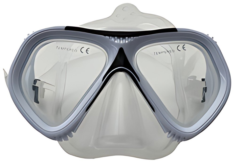 SCHILDKRÖT Masque de plongée pour adultes "Tupai", noir/gris