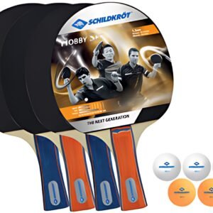 SCHILDKRÖT Kit tennis de table Hobby, pour 4 joueurs