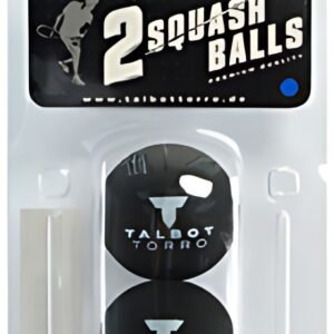 TALBOT torro Balle de squash, rapide, blister de 2, noir
