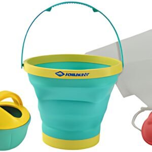 SCHILDKRÖT Kit de jouets de plage Bucket Crew, 5 pièces