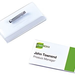 DURABLE Porte-badge avec épingle, 75 x 40 mm