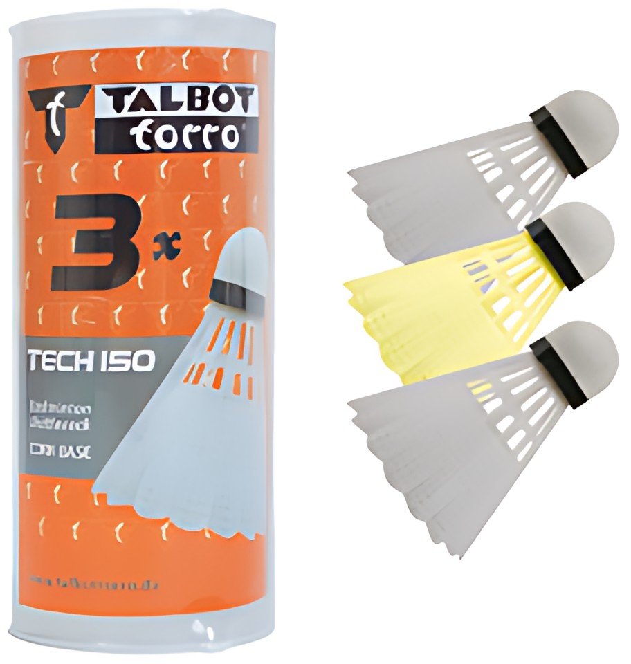 TALBOT torro Volant de badminton Tech 150,couleurs assorties