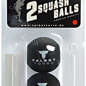 TALBOT torro Balle de squash, moyen, blister de 2, noir