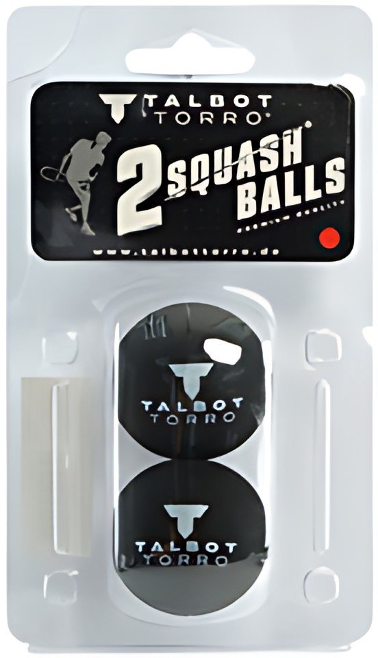 TALBOT torro Balle de squash, moyen, blister de 2, noir
