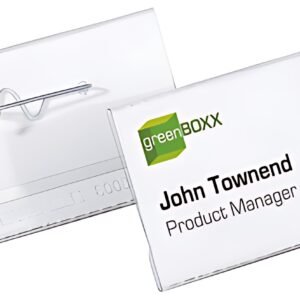 DURABLE Porte-badge avec épingle torsadée, 90 x 54 mm