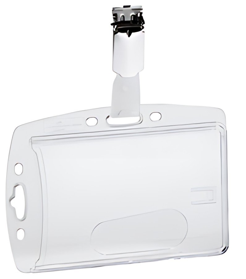 DURABLE Porte-badge, boîtier rigide, avec clip, 54 x 85 mm