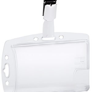DURABLE Porte-badges avec clip DOPPELBOX, transparent